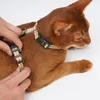 Colares de gato lidera camuflagem h-shaped harness leash saia acessórios pequenos cão