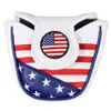 USA Haft PU Leather Golf Club Headcover Mid Mallet Putter obejmuje zamknięcie magnetyczne