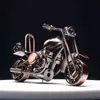 11 cm / 14 cm / 16 cm Modello di moto Retro Motor Figurine Decorazione in metallo Ferro fatto a mano Moto Prop Vintage Home Decor Kid Toy 211108