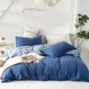 Ensembles de literie 4 pièces/ensemble pur coton Simple lavable chambre couette hiver chaud ensemble de lit