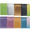 2022 NUEVO Multi Color resellable Bag Mylar Almacenamiento Aluminio Bolsas de aluminio Bolsa de plástico a prueba de oleaje en