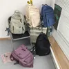 Dcimor Deck-Deck À Prova D 'Água Nylon Mulheres Mochila Feminino Multi-bolso Laptop Mochila Unisex Travel Bag College Schoolbag 210929