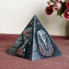 Egyptisk metall farao khufu pyramider figure pyramid byggnad staty miniatyrer hem kontor skrivbord dekor gåva souvenir 210811