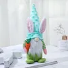Easter Bunny Gnome Party Plush Scandinavian Elf Decorations Nordic Dwarf Figurines Table Gnomes Decor RRA10364