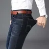 Jenas Business Classic Ocio Estilos básicos Hombres Jeans Pantalones rectos Alta calidad Talla grande 40 (sin cinturón) 211011