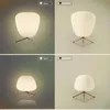 Lámparas de mesa, lámpara moderna, creatividad minimalista, escritorio de cristal blanco, decoración nórdica para sala de estar, dormitorio, cabecera, decoración artística para el hogar