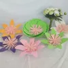 紙の花の壁diy