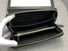 Gros long portefeuille classique Zipper portefeuille sac vente portefeuilles mode hommes et femmes portefeuille en cuir véritable avec boîte carte 451249