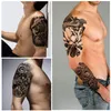 Metershine 32 feuilles imperméable temporaire faux autocollants de tatouage d'imagerie unique ou Totem pour hommes femmes girl87530863354961