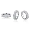 Bague femme pleine glacé Micro pavé zircone cubique bague Simple anneaux de mariage Hip Hop bijoux pour cadeau