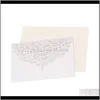 Greeting Cards Event Festive Supplies Home & Garden10 Sets Invitations European Style Romantic Envelopes For Wedding Birthday Business Party