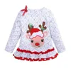 Grijze Baby Meisjes Kleding Past Christmas Herten Leuke Girl Jumper Broek 2-Stuks Kleding Sets Elanden Kinderen Blouse Broek Outfits 210413