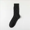 Höst och vinter Söt College Wind Kvinnors Socks Hosiery FLW049 Fashion Lady Gift Simple Combed Sliver Strumpor