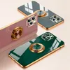 IPhone-hoesje 12Pro 11PROMAX Solid Color Electroplating Anti-Fall Protective Cover