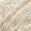 1yard/lot Good Quality Mesh Cotton Embroidery Lace Fabric Soft Cloth Dress Material 210702