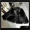 Płaszcz Outwear Odzież Dziecko Kropla Macierzyńska Dostawa 2021 Krótkie Płaszcze Kurtki Imitacja Sztuczne Futro Trawa Wysokiej Jakości PlushLeather WI