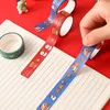 Hurtownie DIY Boże Narodzenie Taśmy Party Cartoon Ręczne Konta Papiernicze Naklejki Scrapbooking Craft Washi Taśma Xmas Dekoracji Prezent