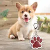 Cat Collars Metal pet tag zinc alloy identity card flash powder footprint