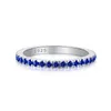 2 mm bunte Diamant-Band-Designerringe für Damen, luxuriös, 925er Sterlingsilber, einreihig, 5A-Zirkonia, blau, rot, rosa, Hochzeit, Verlobungsring, Freund, Geschenkbox, Größe 5–9