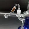 Glas-Ölbrenner, Wasserrohr, Dicke, Doppelschicht-Filter, Herdverbindung, 14 mm männlich, für Bong-Öl-Dab-Rig