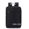Backpack Men's Personalized Fashion Travel Business Trip Laptop USB Charging Interface Simple Outside Bag