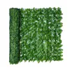 Rouleau de criblage de feuilles artificielles UV Fade Protected Privacy Hedging Wall Aménagement paysager Clôture de jardin Balcon Écran pour décor extérieur Décoratif F