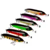 100mm 12g Pencil Fish Hook Hard Baits Lures 6 Treble Hooks 6 Colors Mixed Plastic Fishing Gear 6 Pieces lot WHB73200706
