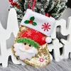 Bling Christmas Stockings Christmas Ornament Santa Snowman Figurka Cekiny Mały prezent Torba Nóż Widelec Pokrywa Zestaw do Home Party obiad GGE1784