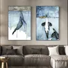 Orca aquarel schilderij walvis zeegezicht kunst aan de muur foto's poster en prints schilderij Cuadros kunstwerk voor woonkamer thuis decor2402