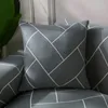 string printed Stretch Elastic cushion cojines decorativos para sofa Capa de Almofada coussin de salon