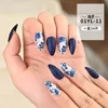 European och USA Fashion False Nails Patch Matt Color Long Fake Nail Wearable Waterproof 24 Tips Lim Version