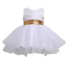 Citgeett Kids Baby Girl Sequins Bowknot Party Dresses Christmas Costume Wedding Bridesmaid Birthday Party Princess Q0716