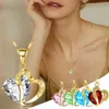 Hänghalsband handgjorda kärlekslås krage halsband och nyckelkvinna smycken gåva högkvalitativ mors dag 2022 #bl5
