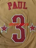 3 Chris Paul 2008 West All Star Basketball-Trikot, genäht, individuell, mit beliebiger Nummer und Namen, Ncaa XS-6XL