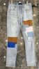 Célèbre Arrivée Mens Designer Am-Jeans Classique Patch Ours Pantalon Droit Marque Zipper Marbling Fluff Slim-leg US Taille 29-40274x
