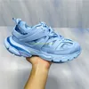 Top Paris mens running Shoes triple s 3.0 platform ice blue metallic sivler black white yellow grey pink navy men women Sneakers