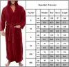 Men039s Sleepwear Men Luxury Long Bath Robe Dressing Gown Hooded Lace Up Bathrobe Warm7148810