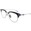 Top Design Mężczyźni Brwi Pure-Titanium Okulary Ramka 51-21-145 Klasyczny Lekki Retro-Vintage Plano Myopia Eyewear do recepty Fullsset Box Slunt