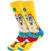 Chaussettes pour hommes 2021 S 1 paire mignon Animal Anime impression drôle nouveauté dessin animé hommes femmes chaussette confort heureux coloré équipage