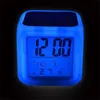 DIY Thermal Transfer Square LED Touch Toys Screen Alarm Colorful Luminous Electronic Colour Changes Number Prompt Clock Night Light