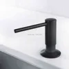 Noir mat de haute qualité dans le distributeur de savon d'évier de cuisine de comptoir de pompe de bâti de plate-forme réglé avec l'ABS 211206