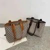 Bag women's new winter large capacity printed portable tote simple texture versatile shoulder bag Handbags