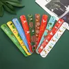 Décoration de fête 10pcs Halloween Slap Bracelets de Noël drôle de citoyenne dessin animé Santa Elk enfants adultes cadeaux Noël Fournitures de Noël