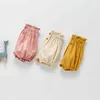 夏の女の子の赤ちゃんランタンショートパンツファッショナブルなカジュアルな大きなPPパンツガール210515