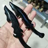 1pcs Natural Quartz Crystal Dagger Hand Carved Crystal Obsidian Knife Crafts Healing Crystal Stone Home Decoration Gifts