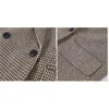 Осень Корейский шик винтажный соволончивый ошейник шерстяные куртки шерстяные для женщин с женской помощи поясницы 210520