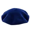 Модная зимняя шляпа шляпа шерсть наброски твидовой бутоны Sen Women039s Art Hat7179864