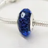 100% argento 925 perline di vetro sfuse Fit Pandora braccialetto braccialetto per le donne che fanno gioielli fai da te Charms di Murano di marca di alta qualità