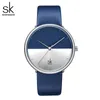 SK Creative cadran montre femmes montres décontracté en cuir dames montre pour femmes femmes 2019 luxe bleu couleur mode Relogio Feminino