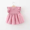 Robes de fille bébé fille tenues d'anniversaire petite princesse fleur robe de bal enfants pour les vêtements de fête formelle